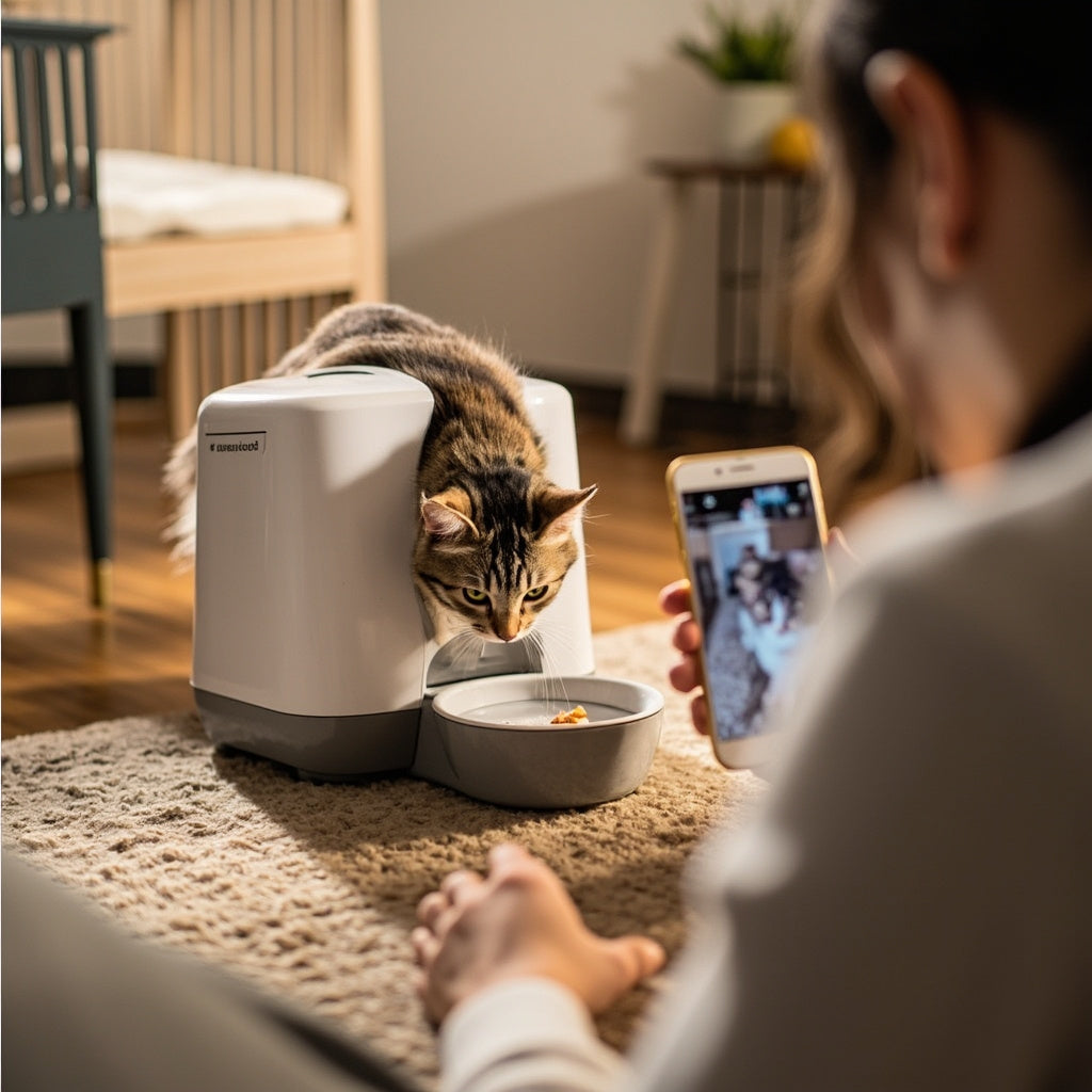 Smart Automatic Pet Feeder with Camera