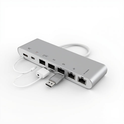 7-in-1 USB-C Hub Adapter - 4K HDMI Gigabit Ethernet SD TF PD