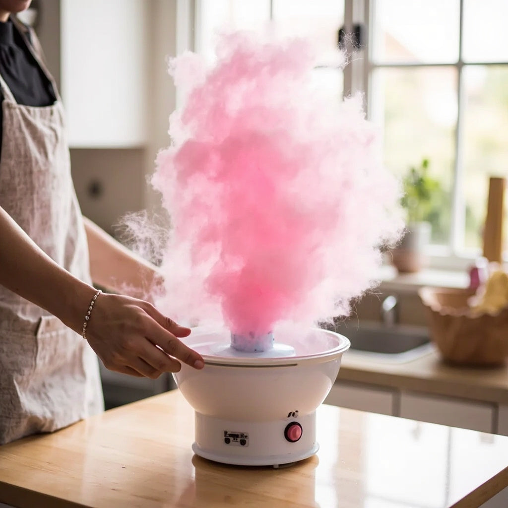 Mini Portable Cotton Candy Machine - Make Candy Floss Anywhere