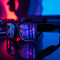 Holographic Anti-Blue Light Gaming Glasses - RGB Neon Style