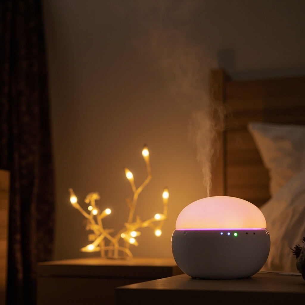 LED Mushroom Humidifier - Colorful Smart Air Purifier for Room