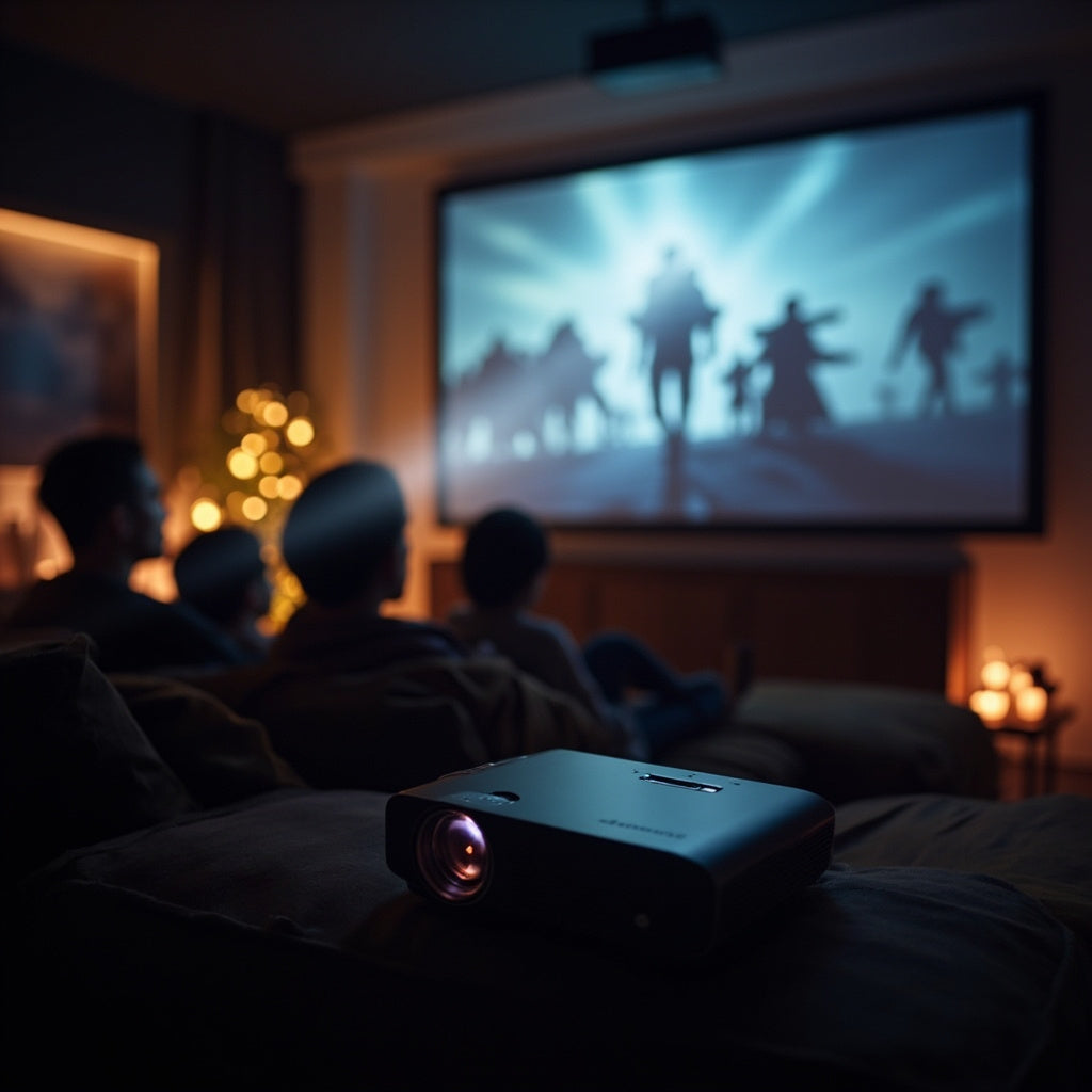 Mini Portable Projector 1080P HD - Smart Home Cinema