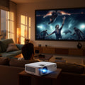 Mini Portable DLP Projector - 1080P Supported WiFi Bluetooth