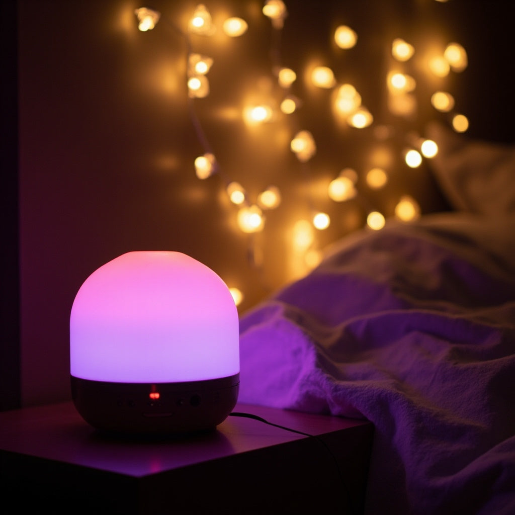 LED Mushroom Humidifier - Colorful Smart Air Purifier for Room