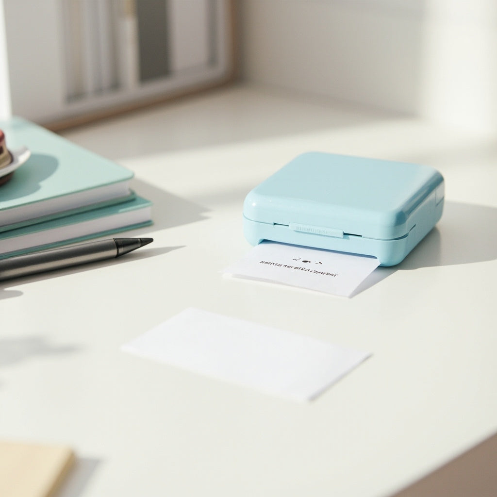 Mini Portable Bluetooth Thermal Printer - Mobile Printer for Labels and Photos