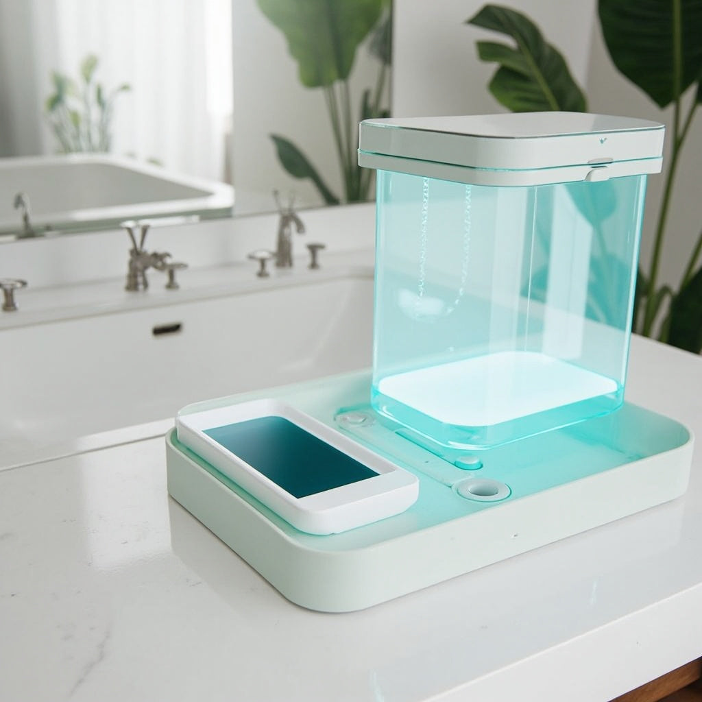 Portable UV-C Sterilization Box for Phone Makeup Jewelry